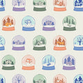 Frost & Fir Snowglobe Scenes – Baumwollstoff | Art Gallery Fabrics