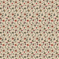 Art Gallery Fabrics Spruce – Tulip Time Wintertide | Zarter Baumwollstoff mit floralen Streublumen