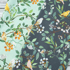 Art Gallery Fabrics - Plentiful - Melodic Plumage Night - Katarina Roccella