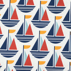 Cloud9 Fabrics - Ocean Motion Canvas - 2278-51 Nautical Sails - by RouCouCou