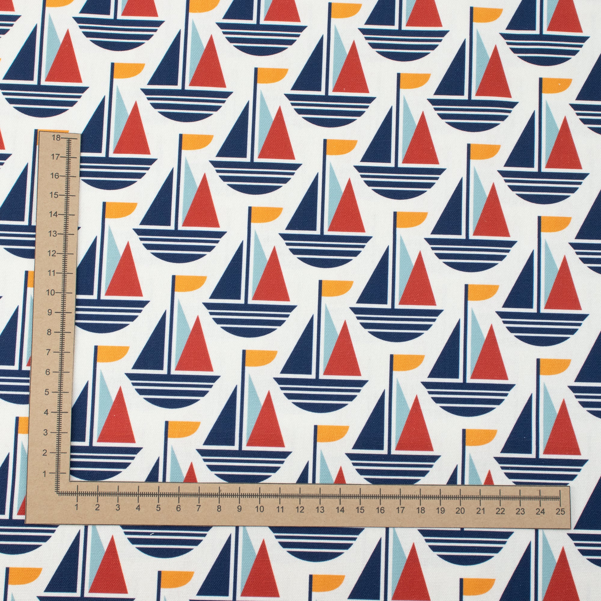 Cloud9 Fabrics - Ocean Motion Canvas - 2278-51 Nautical Sails - by RouCouCou
