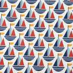 Cloud9 Fabrics - Ocean Motion Canvas - 2278-51 Nautical Sails - by RouCouCou