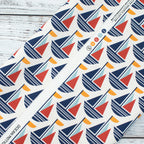 Cloud9 Fabrics - Ocean Motion Canvas - 2278-51 Nautical Sails - by RouCouCou