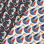 Cloud9 Fabrics - Ocean Motion Canvas - 2278-51 Nautical Sails - by RouCouCou