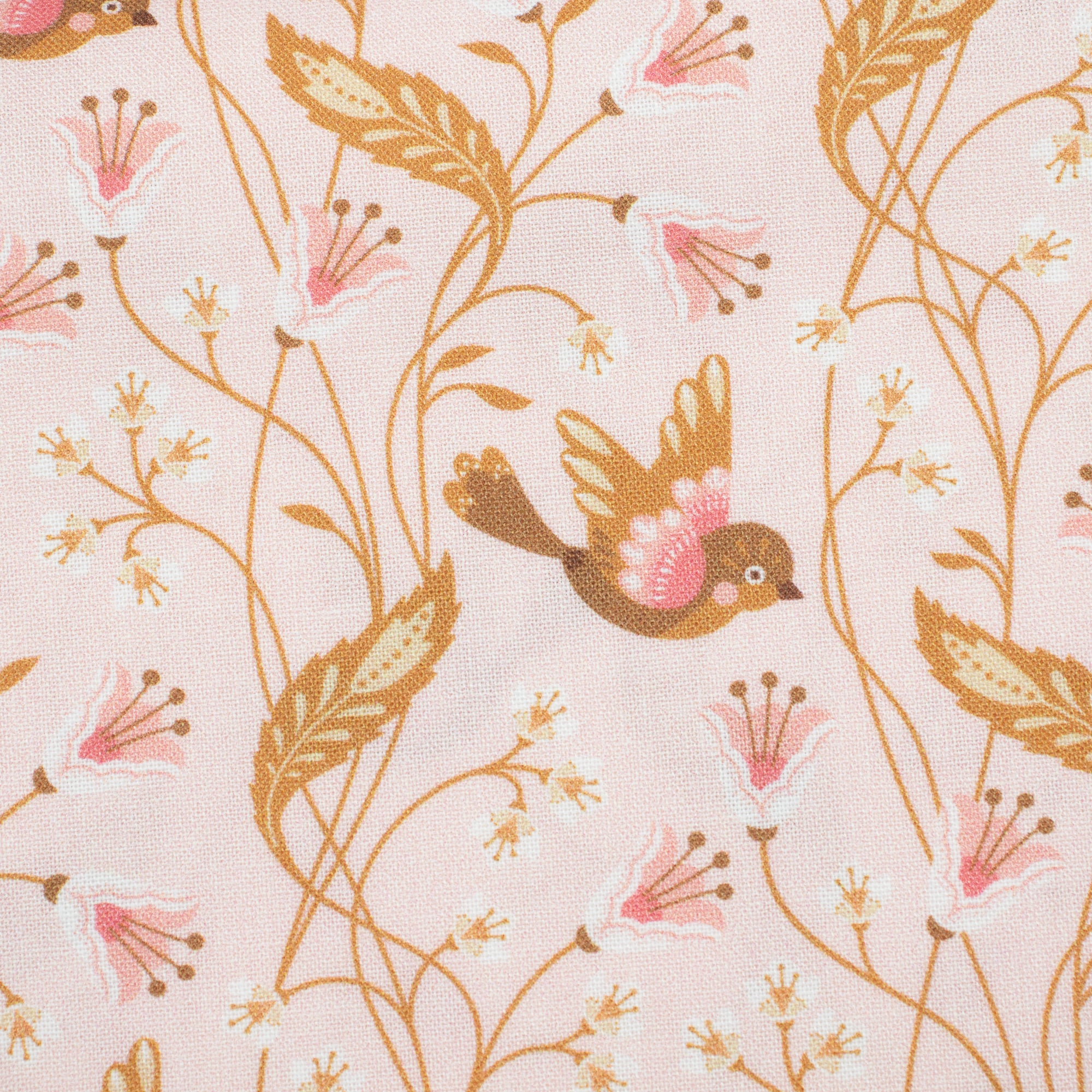 Cloud9 Fabrics - Vintage Charm - Birdie pink - Dots & Glory