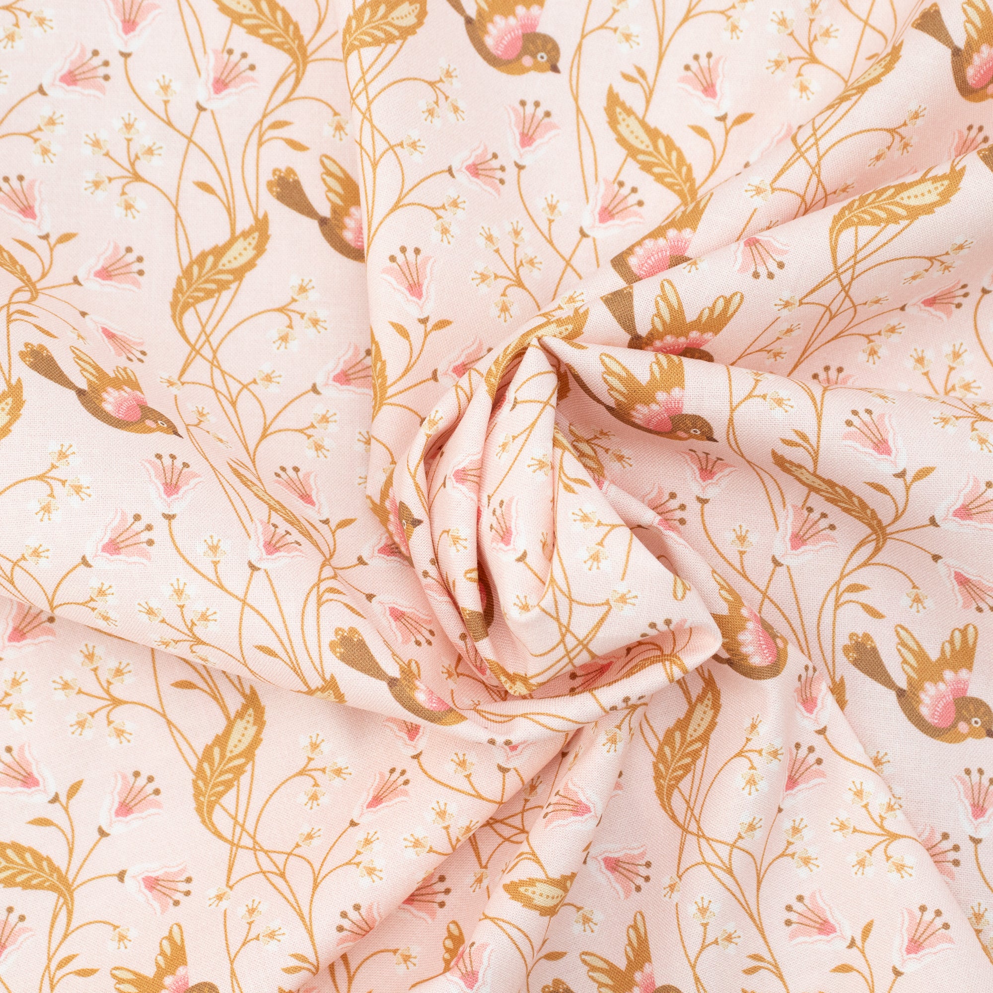 Cloud9 Fabrics - Vintage Charm - Birdie pink - Dots & Glory