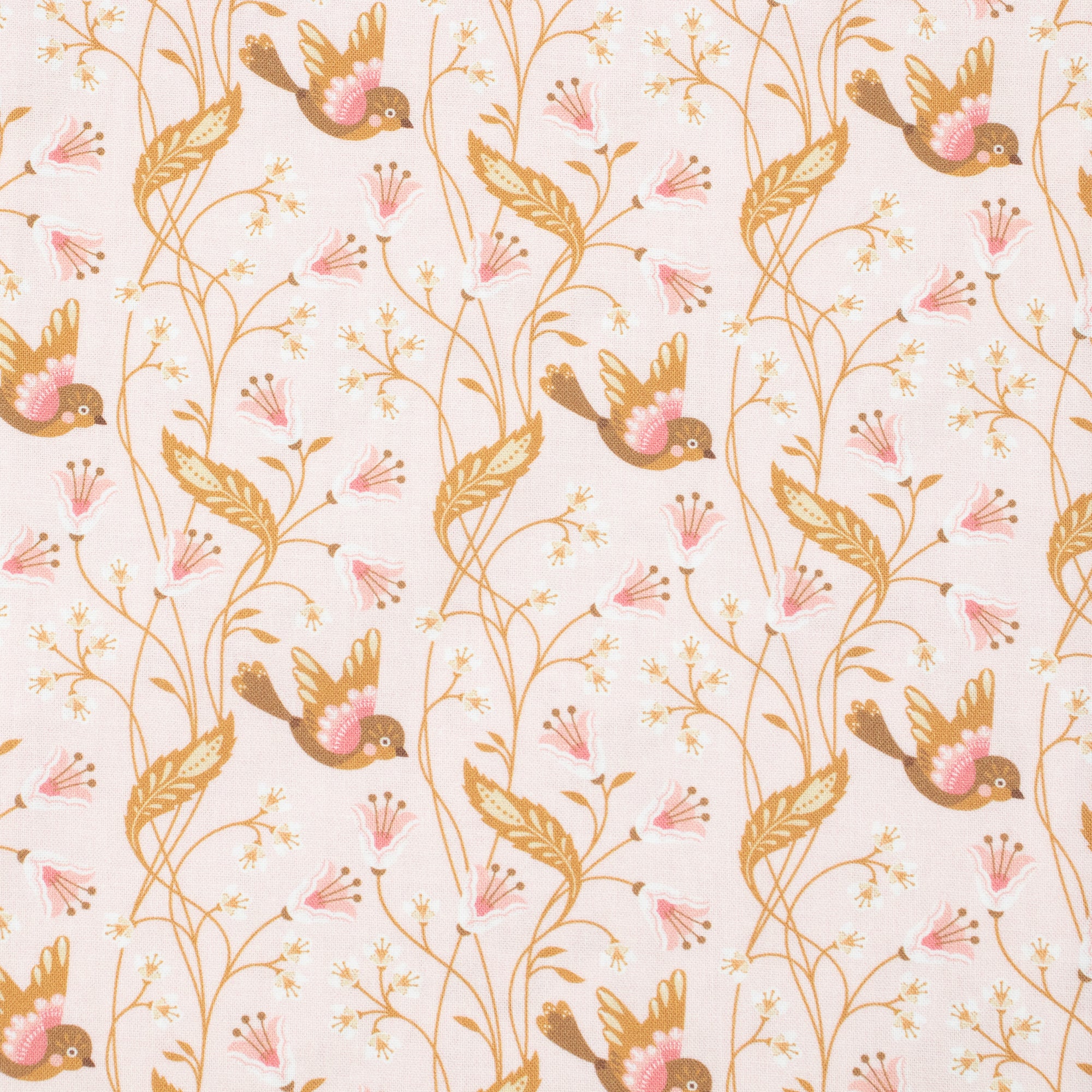 Cloud9 Fabrics - Vintage Charm - Birdie pink - Dots & Glory