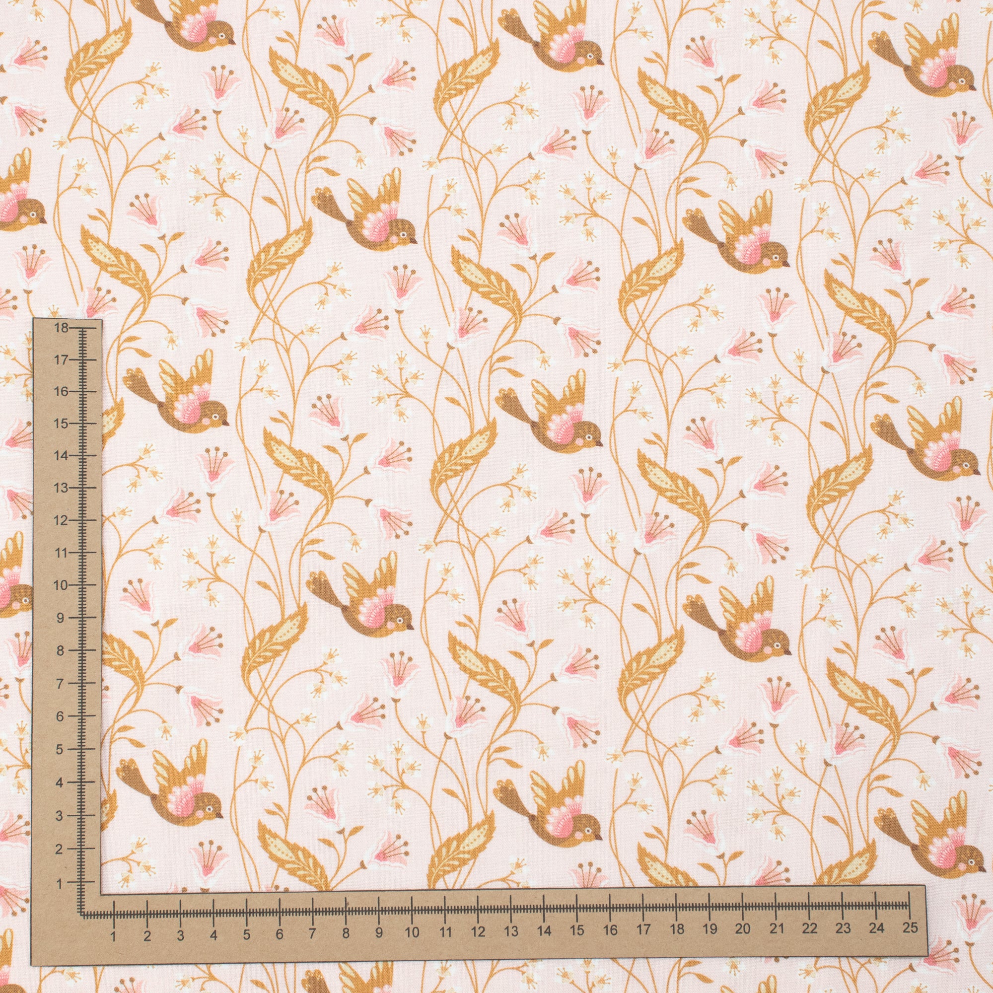 Cloud9 Fabrics - Vintage Charm - Birdie pink - Dots & Glory