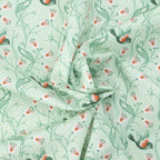 Cloud9 Fabrics - Vintage Charm - Birdie turquoise - Dots & Glory