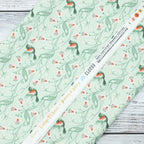 Cloud9 Fabrics - Vintage Charm - Birdie turquoise - Dots & Glory