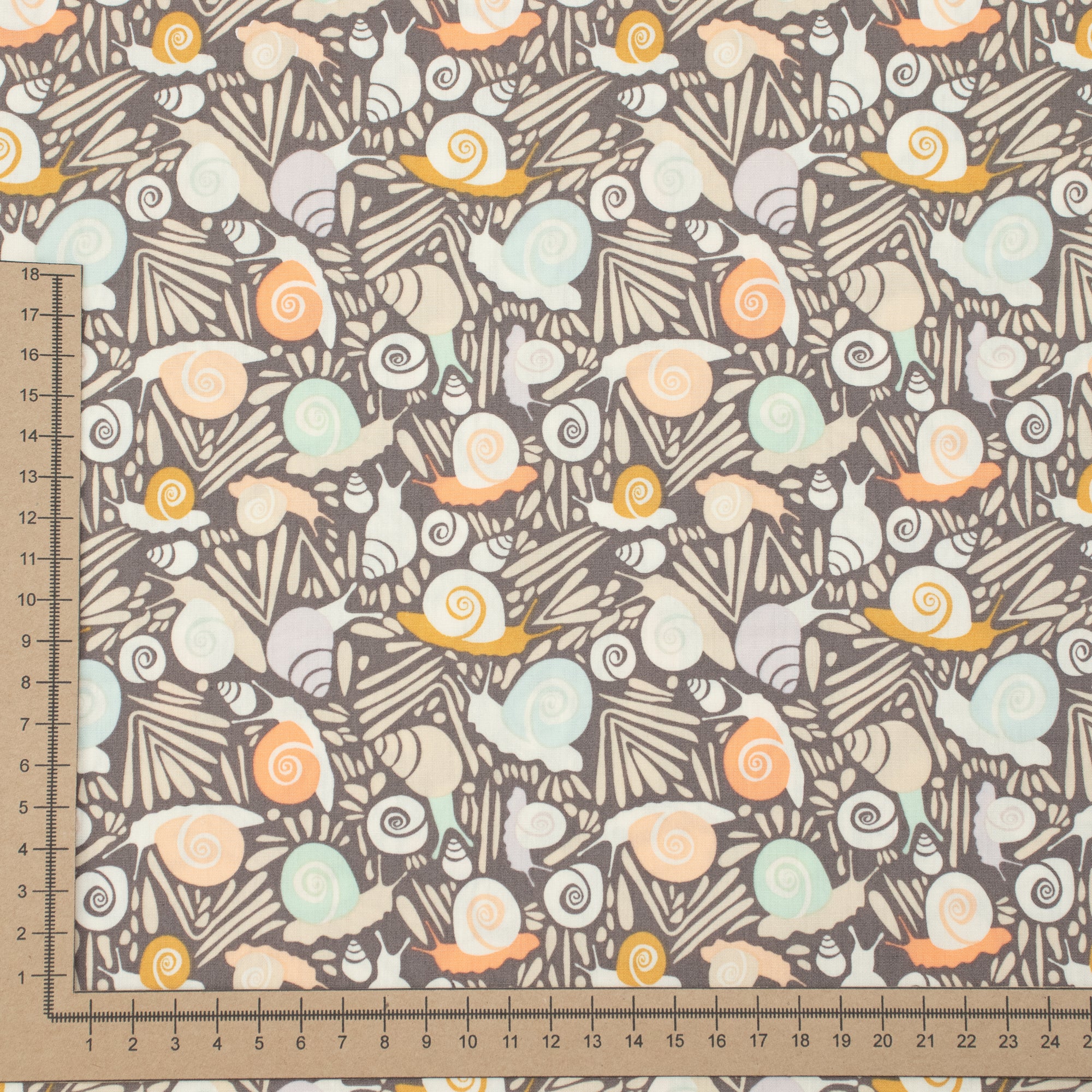 Art Gallery Fabrics - Slow Summer - Snails Driftwood - Suzy Quilts