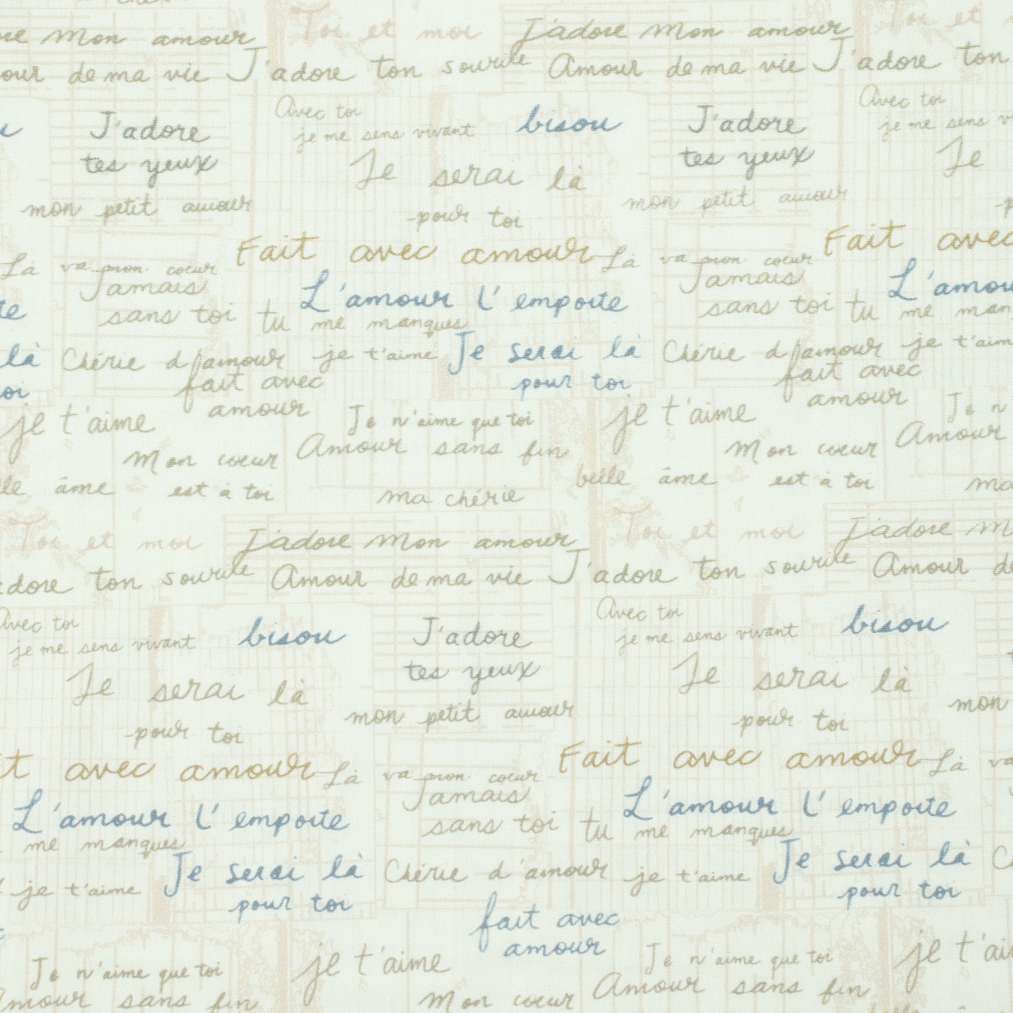 Art Gallery Fabrics - Mademoiselle - Vintage Love - Patty Basemi