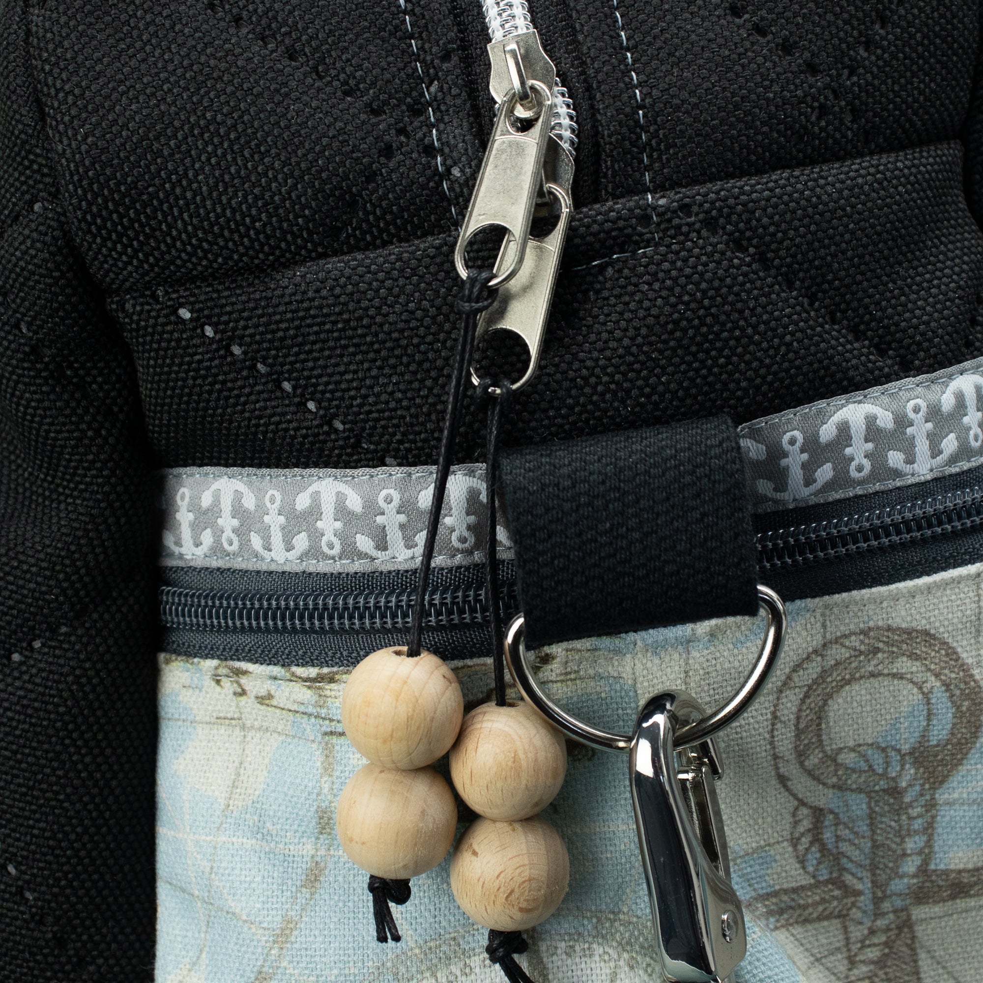 Kugeltasche – praktische Universaltasche mit maritimer Stickerei