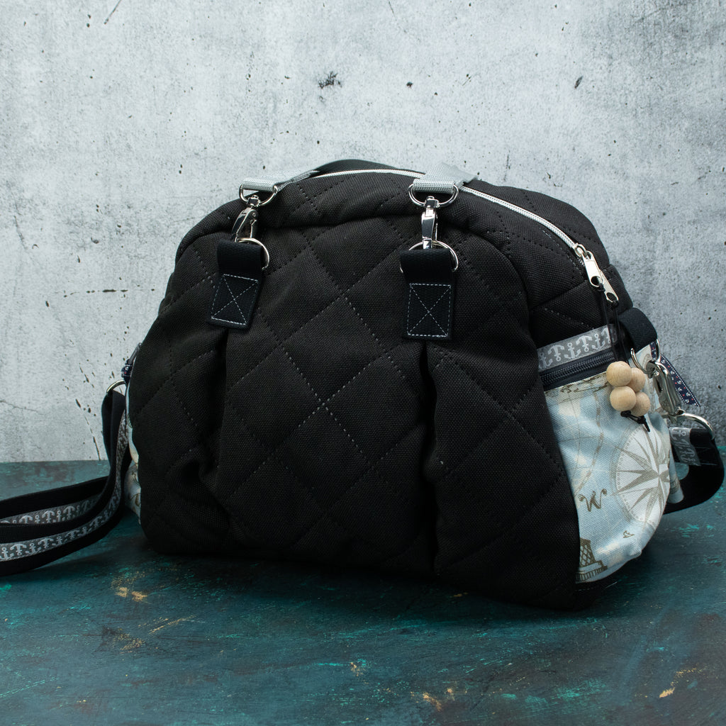 Kugeltasche – praktische Universaltasche mit maritimer Stickerei