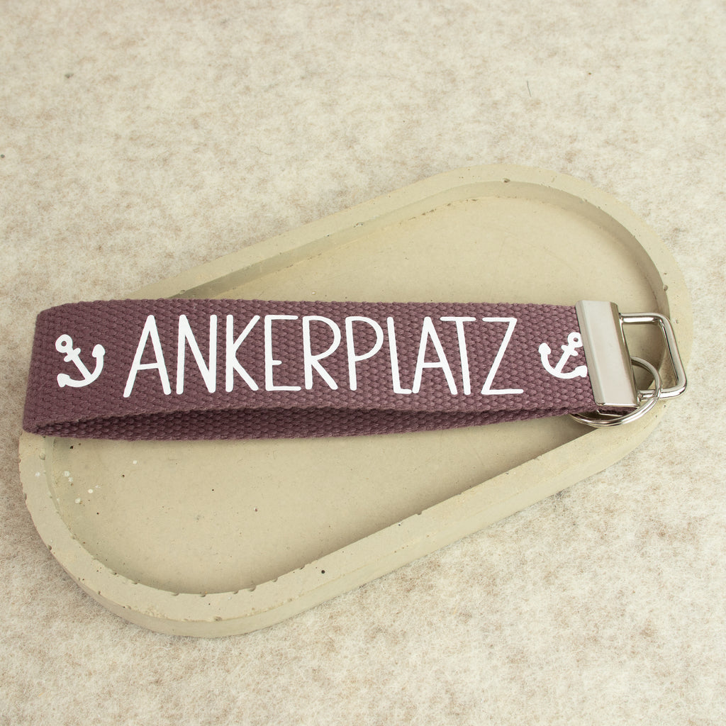 Schlüsselanhänger „ANKERPLATZ“ – handgemachter Schlüsselanhänger