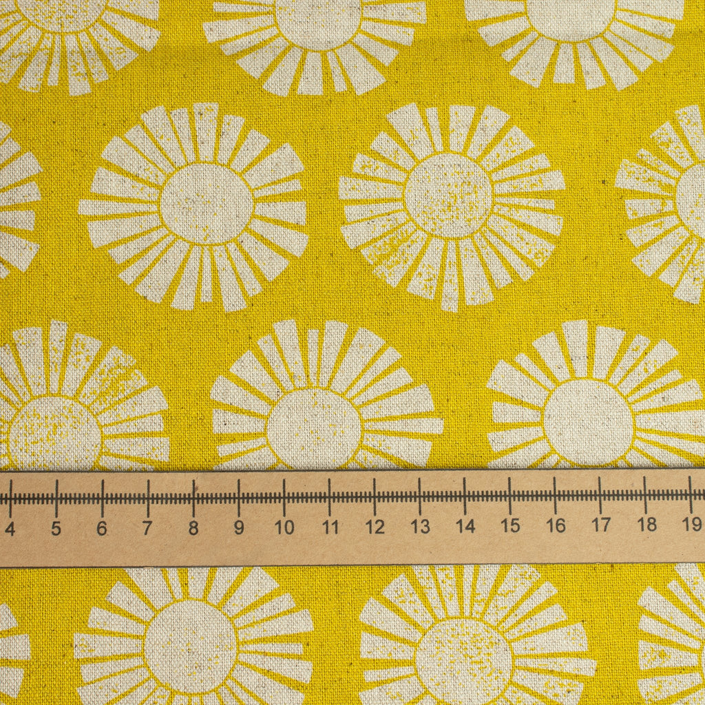By the Seaside 2 Canvas „Sunshine Golden Unbleached“ – Cotton + Steel x Loes van Oosten - Sabinzi - Aus Stoffliebe wird Lieblingsstück