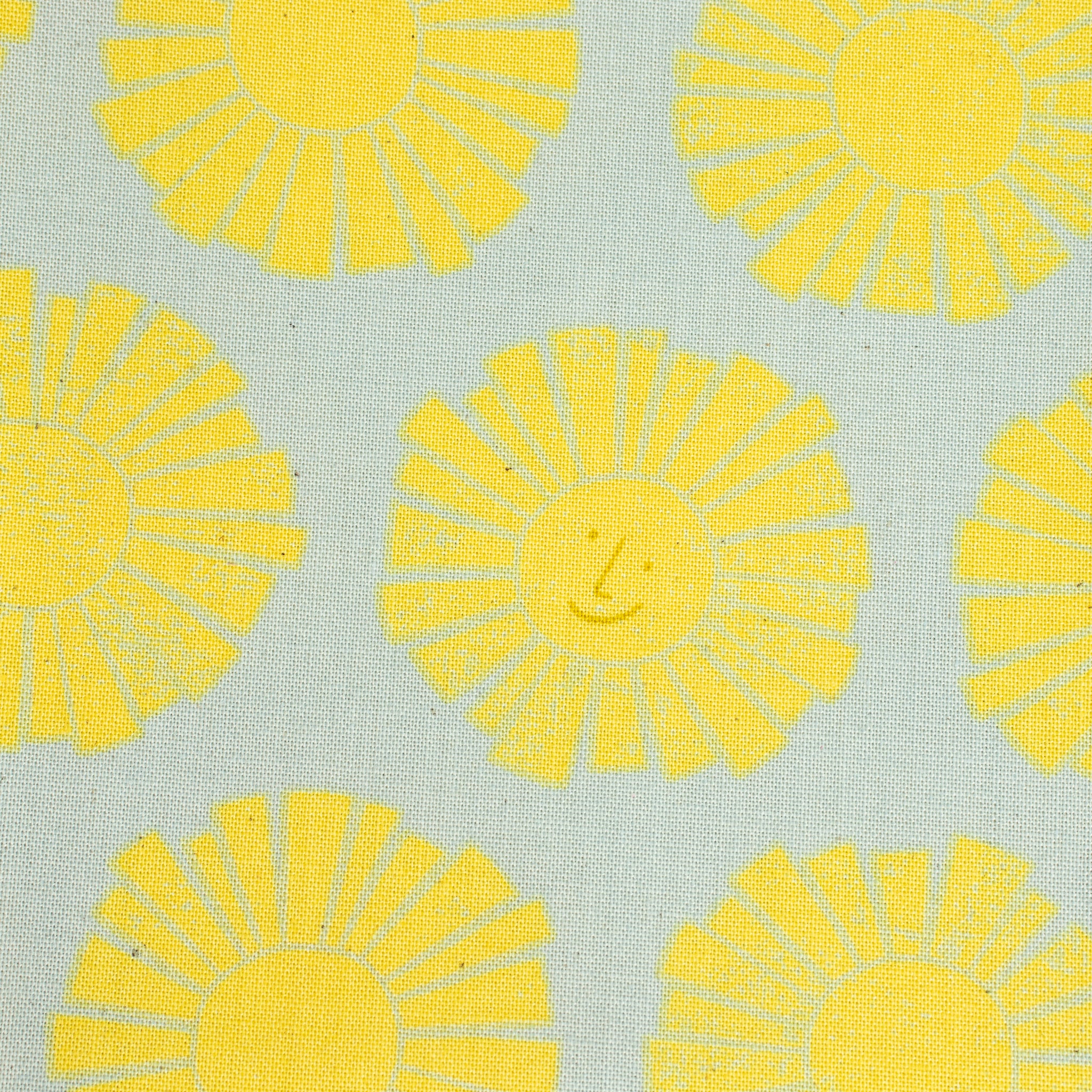 By the Seaside 2 Baumwollstoff „Sunshine Sky Blue Unbleached“ – Cotton + Steel x Loes van Oosten