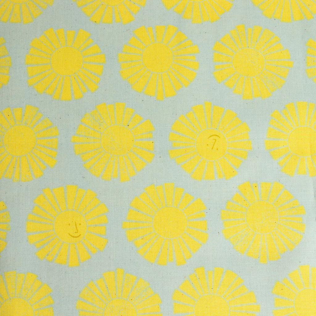 By the Seaside 2 Baumwollstoff „Sunshine Sky Blue Unbleached“ – Cotton + Steel x Loes van Oosten - Sabinzi - Aus Stoffliebe wird Lieblingsstück