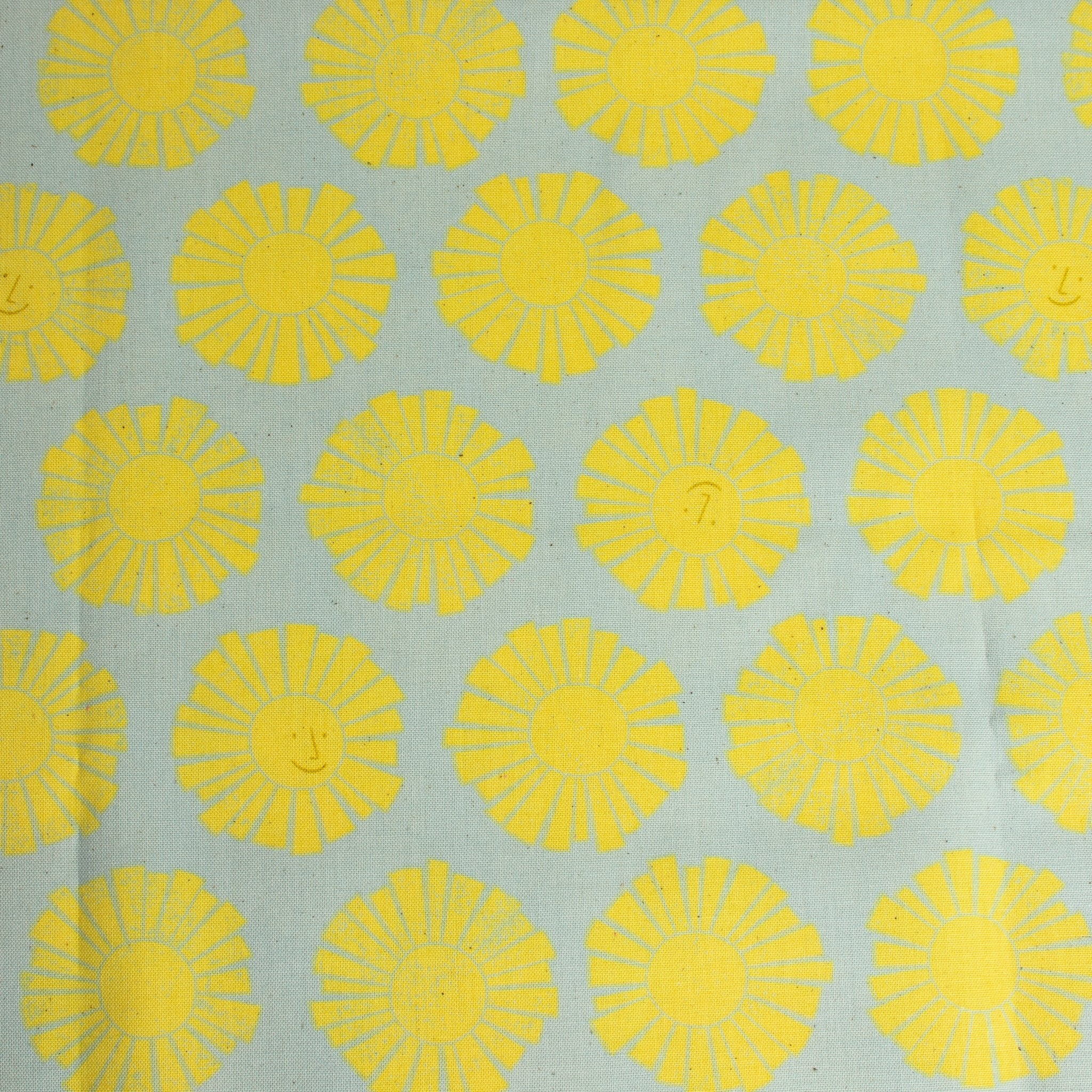 By the Seaside 2 Baumwollstoff „Sunshine Sky Blue Unbleached“ – Cotton + Steel x Loes van Oosten - Sabinzi - Aus Stoffliebe wird Lieblingsstück