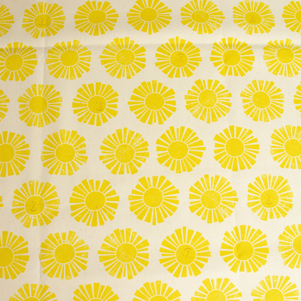 By the Seaside 2 Baumwollstoff „Sunshine Yellow Unbleached“ – Cotton + Steel x Loes van Oosten - Sabinzi - Aus Stoffliebe wird Lieblingsstück