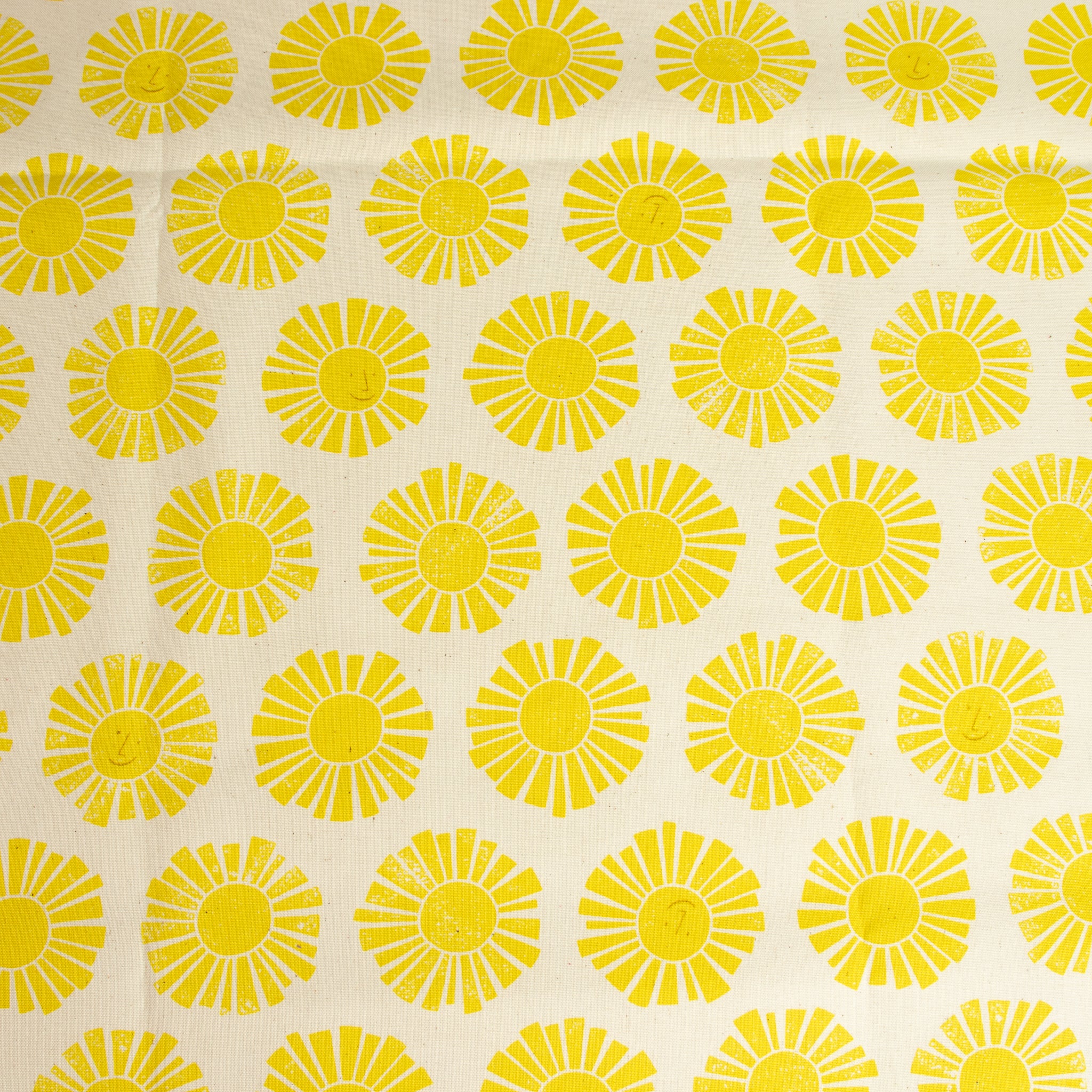 By the Seaside 2 Baumwollstoff „Sunshine Yellow Unbleached“ – Cotton + Steel x Loes van Oosten