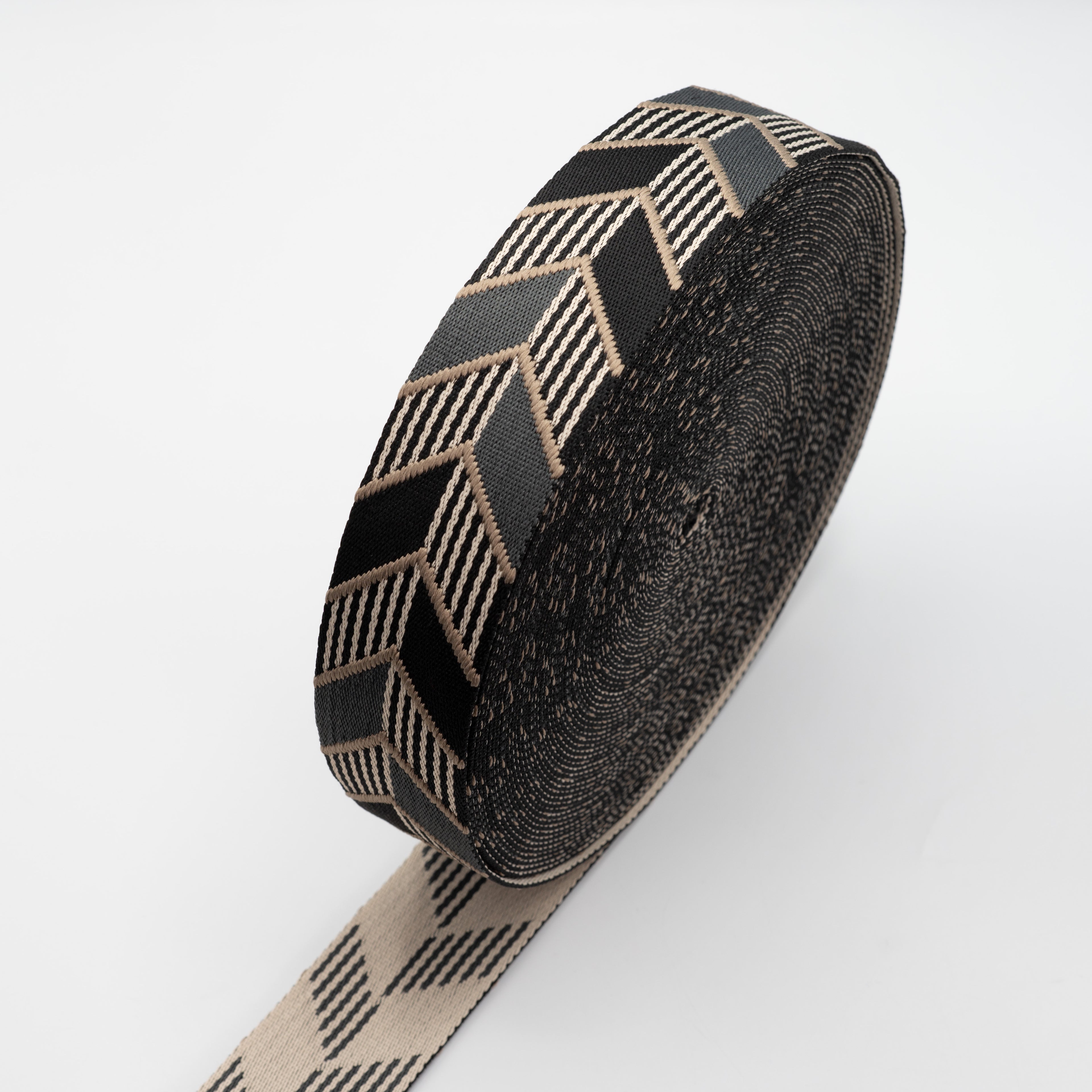 Gurtband doppelseitig gewebt Chevron – 50 mm, modern & stabil (verschiedene Farben)